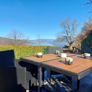 Entre Et Montagne, Chaleureuse Maison 3 Pièces Avec Très Belle Vue D'annecy. Terrasse, Jardin, Parking, Cheminée, Barbecue …. Saint-Jorioz